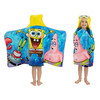 Franco Kids Bath and Beach Soft Cotton Terry Hooded Towel Wrap 24 in x 50 in SpongeBob SquarePants