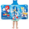 Sonic The Hedgehog Anime BathPoolBeach Soft Cotton Terry Hooded Towel Wrap 24 in x 50 in By Franco Kids