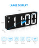 AMIR Digital Alarm Clock Upgraded Version LED Clock for Bedroom Electronic Desktop Clock with TypeC PortAdjustable Brigh