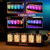 Cadmos Nixie Tube ClockGlow Tubes Analog ClockCreative Retro Digital Variable ColorExquisite Desktop Decoration Gift Ide