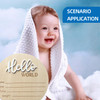 Baby Announcement Sign 59 Inch Wooden Hello World Newborn Sign Birth Announcement Signs Hello World Nursery Decor Sign P