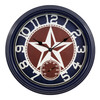 La Crosse Clock 4043012TX 12 Inch IndoorOutdoor Patriot Quartz Wall Clock with Temperature