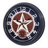 La Crosse Clock 4043012TX 12 Inch IndoorOutdoor Patriot Quartz Wall Clock with Temperature