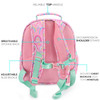 mibasies Toddler Backpack for Girls 24 Cute Kids Backpacks for Girls Preschool Kindergarten Backpack Rainbow Pink