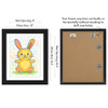 Americanflat Kids Artwork Frame Changeable Black Magnetic Door Holds 100 Art Pieces 85x11 Letter Size Display with Mat o