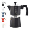 GROSCHE Milano Stovetop Espresso Maker Moka Pot Cuban Coffee Maker Stovetop Coffee Maker Moka Italian Greca Brewer Perco