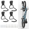 Housolution Bike Wall Mount with Fixed Hook 4 Pack Heavy Duty Bike Storage Rack Bike Rack Vertical Stand for Garage Easi