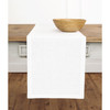 Solino Home Linen White Table Runner 48 Inches 100 Pure Linen Small Table Runner 14 x 48 Inch Ideal for Dresser and Coff