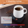 VOBAGA Mug Warmer Coffee Mug Warmer for Office Desk Use Candle Warmer with Three Temperature Settings Coffee Warmer Plat