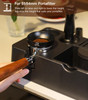 MEION Espresso Tamping Station Detachable Espresso Knock Box and Tamp Station 10 in 1 Espresso Organizer Fits 51 54 58MM