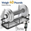 YASONIC Shower Caddy Adhesive Rustproof Shower Shelves for Inside Shower Large Capacity Bathroom Organizers and Storage