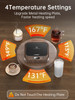 LAOION Mug Warmer 40W Coffee Cup Warmer for Desk with Auto Shut Off Smart Electric Candle Warmer with 4 Temp Time Settin