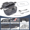 Carsolt Electric Lunch Box Food Heater for Adults 80W Portable Food Warmer for CarHome 15L Heated Lunch Box for Adults 1