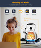 Tea Kettle 2 Quart Stainless Steel Whistling Tea Kettle Stovetop Whistling Teakettle Tea Pots for Stove Top with Ergonom