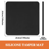 Ezebesta Coffee Tamper Mat for Portafilter Silicone Tamping Pad Espresso Machine Accessories Black