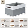 4 Pack Large Closet Storage Baskets Bins for Shelves Fabric Closet Organizers and Storage with Handles Home Organization