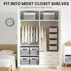4 Pack Large Closet Storage Baskets Bins for Shelves Fabric Closet Organizers and Storage with Handles Home Organization