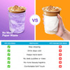 3 Pack Iced Coffee Cup Sleeve for Large Sized Cups Reusable Neoprene Iced Coffee Cup Holder for Hot Cold Drinks Compatib