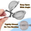 Tea Strainers for Loose Tea 4 Pack Tea Infuser with Handle Fine Mesh Tea Ball Filter Tea Diffusers Steeper for Loose Lea