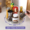 2 Pack 9 Inch Clear Acrylic Lazy Susan NonSkid Turntable Organizer for Cabinet Kitchen Pantry Organization Storage Refri