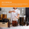 FastRack 3 Gallon Glass Carboy Clear Fermenter for Wine Beer Italian Glass Carboy for Home Brewing Fermentation Jar Stor