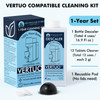 12 Months Supply Descaling Kit Compatible with Nespresso Vertuo Odorless Coffee Brewer Machine Descaler Set Liquid Desca