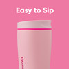 Owala SmoothSip Slider Insulated Stainless Steel Coffee Tumbler Reusable Iced Coffee Cup Hot Coffee Travel Mug BPA Free