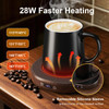 Coffee Mug Warmer Mug Set for desk Smart Auto Shut Off Electric Cup Warmer for Office Home 4Temperature Setting Coffee H