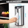 Utopia Kitchen Grocery Plastic Bag Holder and Dispenser Medium Easy Wall Mount Bag Saver Stainless Steel Silver