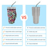 Reusable Iced Coffee Cup Sleeve Neoprene Insulated Sleeves Cup Holder with handle Idea for 30oz 32oz Tumbler Cups Protei