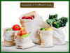 Reusable Produce Bags Cotton Washable Organic Cotton Vegetable Bags Cloth Bag with Drawstring Muslin Fabric Produce Bags