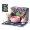 Buucup Matcha Whisk Set Ceramic Matcha Kit Set Includes Matcha Bowl Matcha Whisk and Holder Bamboo Scoop Scoop Rest Sift