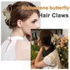 CROWN GUIDE Large Cute Butterfly Claw Clips for Women Girls Curly/Thick/Fine Hair, Big Rhinestone Hair Clips, Strong Hold Hair jumbo Jaw Clip Hair St