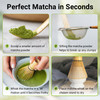 SHONMISEN Bamboo Matcha Whisk Set Matcha Whisk ChasenWhisk HolderWhiteSifterTea Scoop and Tea Spoon