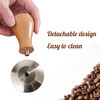 51mm Espresso Tamper with Wooden Handle Coffee Tampers for Barista Cafe