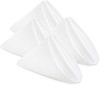 Utopia Home 24 Pack White Cloth Napkins 17x17 Inches 100 Polyester Hemmed Edges Washable and Reusable Ideal for Parties