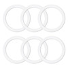 6 Pcs Gasket Seal Rings for Bialetti Moka Express Dama 6 Cups Spare Food Grade Silicone Sealing Rings for Aluminium Stov