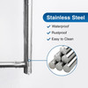 Paper Towel Holder SelfAdhesive or Drilling Brushed Nickel Wall Mounted SUS304 Stainless Steel Kitchen Roll Dispenser Un