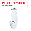 Command Medium Clear Wall Hook 7 Wall Hook and 12 Strips DamageFree Hanging with Adhesive Great for Hanging Home Decor H