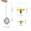 Stainless Steel Mesh Tea Infuser 21 inch Tea Ball with Honey Bee Pendant Tea Strainer Tea Diffuser Tea Steeper for Filte