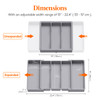 Lifewit Utensil Organizer for Kitchen Drawers Expandable Cooking Utensil Tray Adjustable Cutlery Silverware Flatware Hol