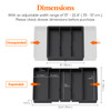 Lifewit Utensil Organizer for Kitchen Drawers Expandable Cooking Utensil Tray Adjustable Cutlery Silverware Flatware Hol