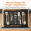 Lifewit Utensil Organizer for Kitchen Drawers Expandable Cooking Utensil Tray Adjustable Cutlery Silverware Flatware Hol