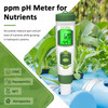 YINMIK pH EC Meter for Water Hydroponics PPM Meter for Nutrients Measure pH PPM Conductivity Temperature of Hydroponic G