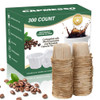 CAPMESSO Disposable Coffee Paper Filters Replacement Kerig Filter Compatible with Reusable Single Serve Pods Keurig Coff