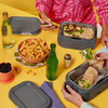 CrockPot 28Ounce Mini Electric Heated Lunch Box Portable Food Warmer Perfect for Travel Car OntheGo Keeps Food Warm Spil