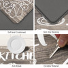 HEBE Kitchen Mats for Floor Set of 2 Thick Anti Fatigue Mat for Cushioned Waterproof NonSlip Rugs Comfort Standing Chef