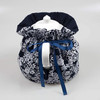 Cotton Tea Cozy Navy Floral Tea Pot Warmer Vintage Decorative Dust Proof Teapot Cover with Insulation Pad to Keep Tea Wa