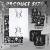 Leinuosen 6 Pcs Skull Kitchen Decor Set Skull Kitchen Towels Gothic Oven Mitts and Pot Holders Sets Skeleton Hand Dish T