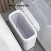 funest Bathroom Small Trash Can with Lid10L 27 Gallon Slim Garbage Bin Wastebasket with Press Top Lid for BedroomRvOffic